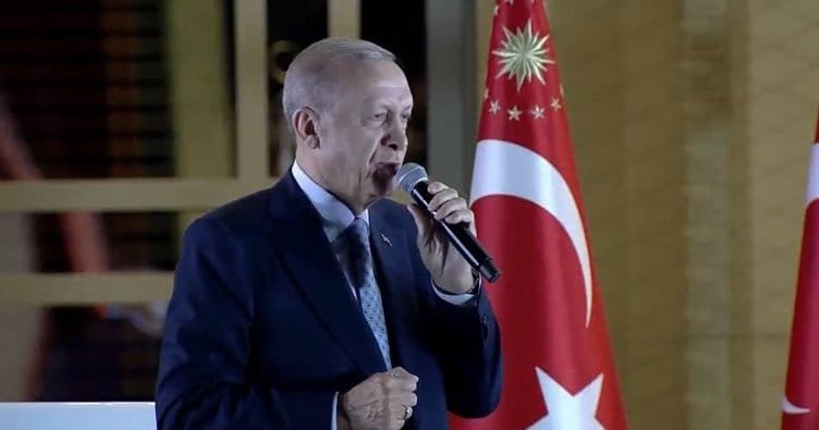 Recep Tayyip Erdoğan’dan balkon konuşması: Kazanan Türkiye’dir