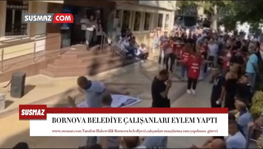 Bornova Belediyesi Çalışanları Maaş Zammı Talepleriyle Eylem Yaptı