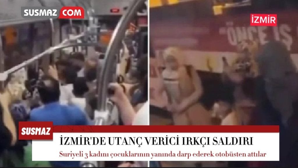 İZMİR’DE 3 SURİYELİ KADINA ÇOCUKLARININ YANINDA YUMRUKLU SALDIRI