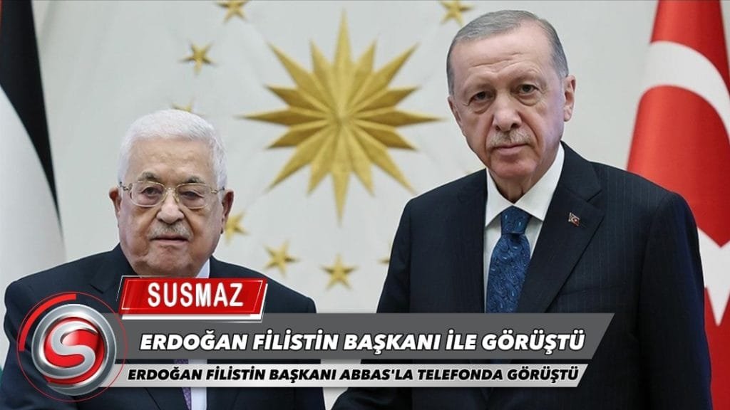 Cumhurbaşkanı Erdoğan Filistin devlet başkanı Mahmut Abbas ile görüştü