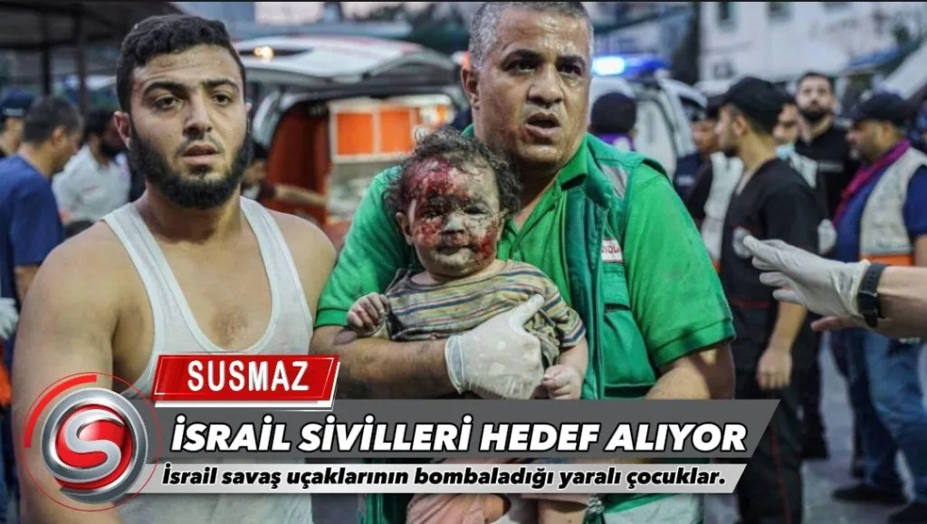 Katil İsrail sivilleri hedef alıyor