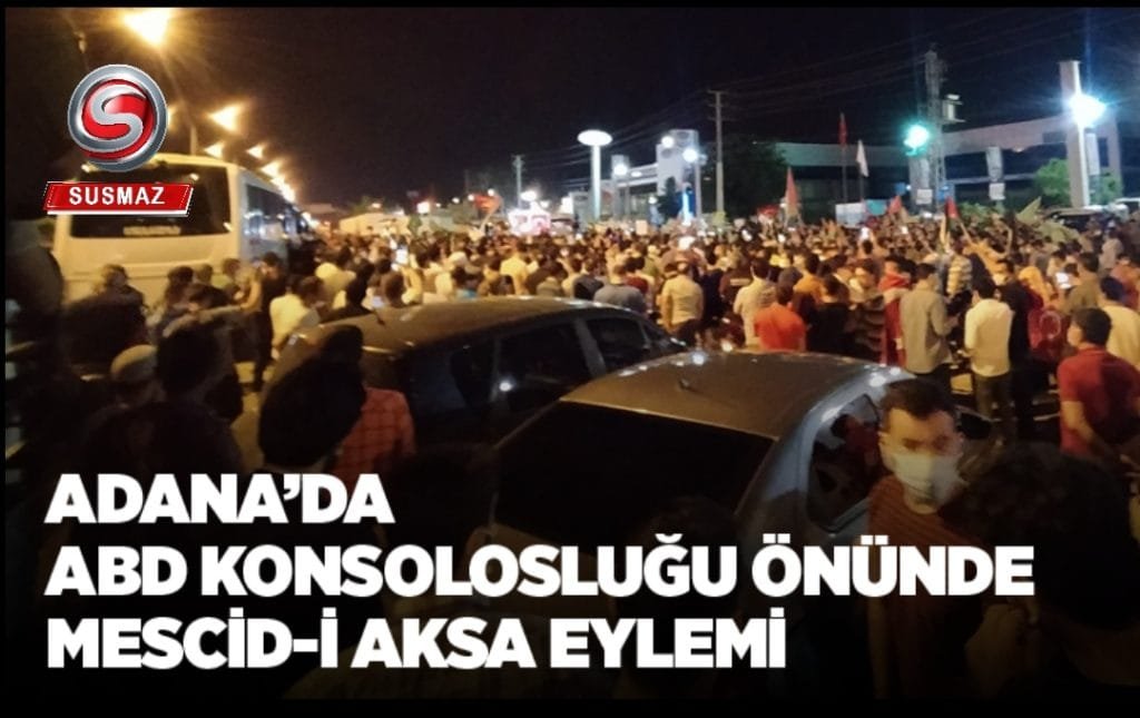 “Adana’da Amerikan Başkonsolosluğu Önünde Filistin’e Destek Eylemi Gerçekleşti, Polis ile Vatandaşlar Arasında Gerilim Yaşandı”