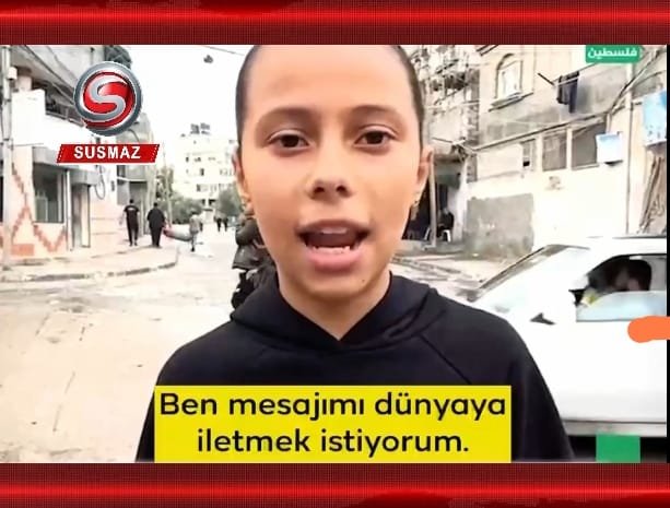 İsrail’in katliam yaptığı Gazze’deki çocuklardan dünyaya mesaj: