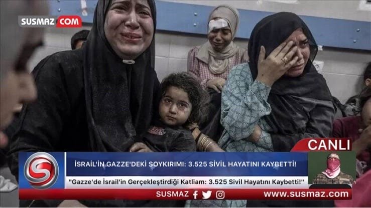 İSRAİL’İN GAZZE’DEKİ SOYKIRIMI: 3.525 SİVİL HAYATINI KAYBETTİ!