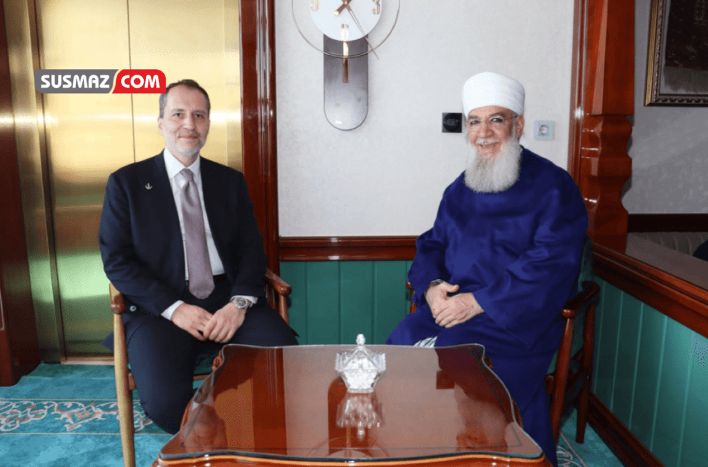 Fatih Erbakan, Adıyaman’a giderek Menzil cemaatinin liderlerinden Muhammed Saki Elhüseyni ile görüştü.