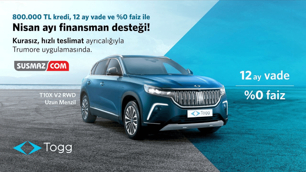 “Elektrikli Araçlarda Dev Fırsat: Togg T10X ile %0 Faiz ve 12 Ay Vade Kampanyası”