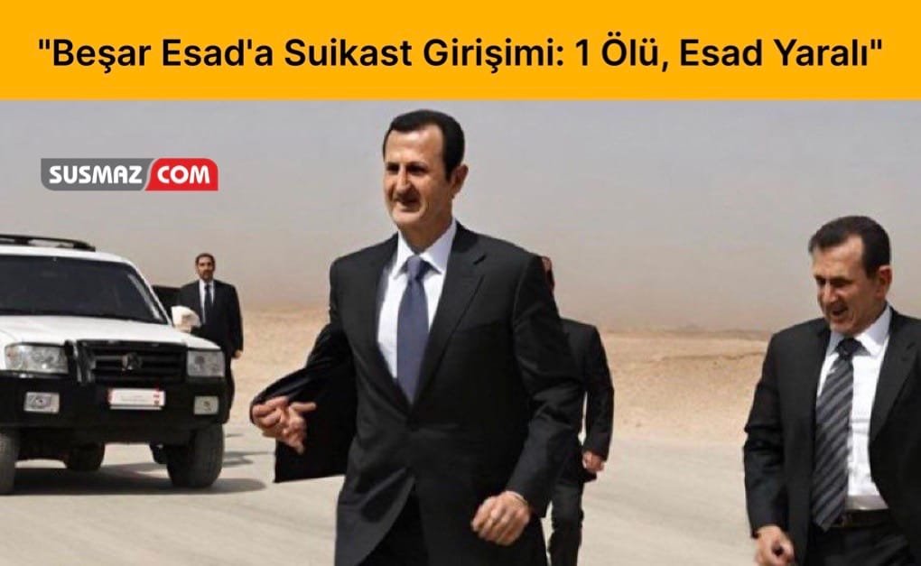 “Şok Olay: Suriye Devlet Başkanı Beşar Esad’a Suikast Girişimi – Koruma Öldü, Esad Yaralı Kurtuldu”