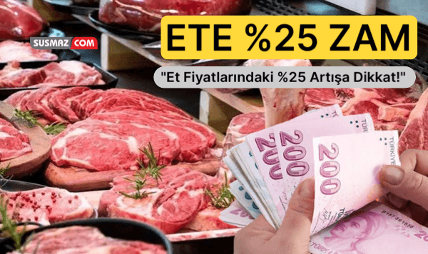 “Et Fiyatlarında %25’lik Sert Yükseliş: Piyasa Alarmda!”