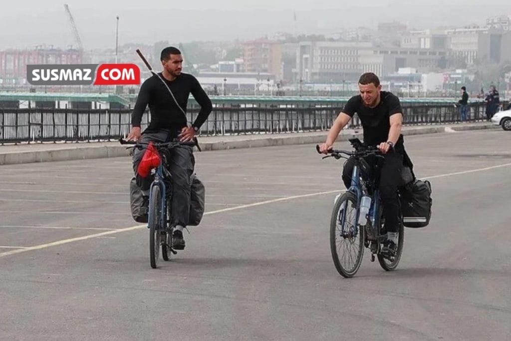 Fransa’dan Hac Yolculuğuna Pedallayan İki Genç, Tekirdağ’a Ulaştı
