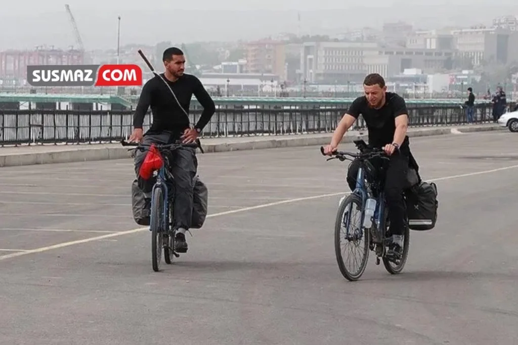 Fransa’dan Hac Yolculuğuna Pedallayan İki Genç, Tekirdağ’a Ulaştı