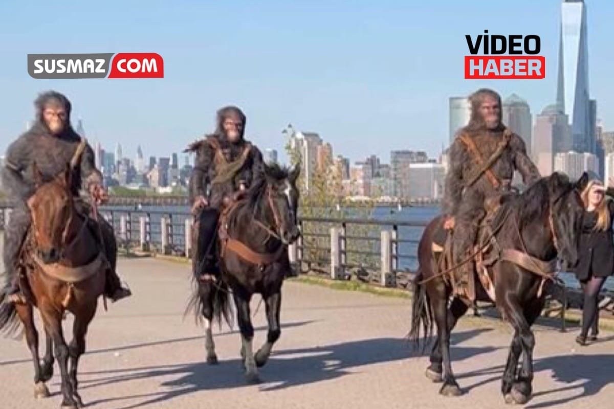 New York’ta Göz Kamaştıran Tanıtım: Maymunlar Cehennemi Serisinin Yeni Filmi Sokaklarda!