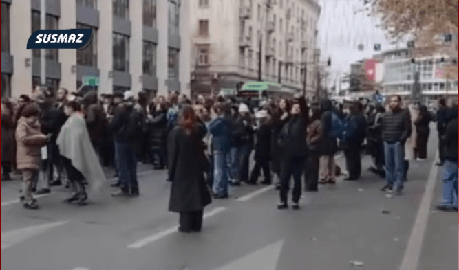 Tiflis’te AB Yanlısı Yürüyüşe Güvenlik Engeli