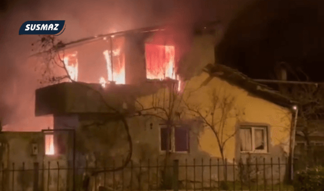 Nazilli’de Ev Yanarak Kül Oldu: Can Kaybı Yok