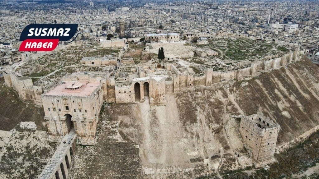 Bugün Çekilen Halep Kalesi’nin Havadan Görüntüleri.