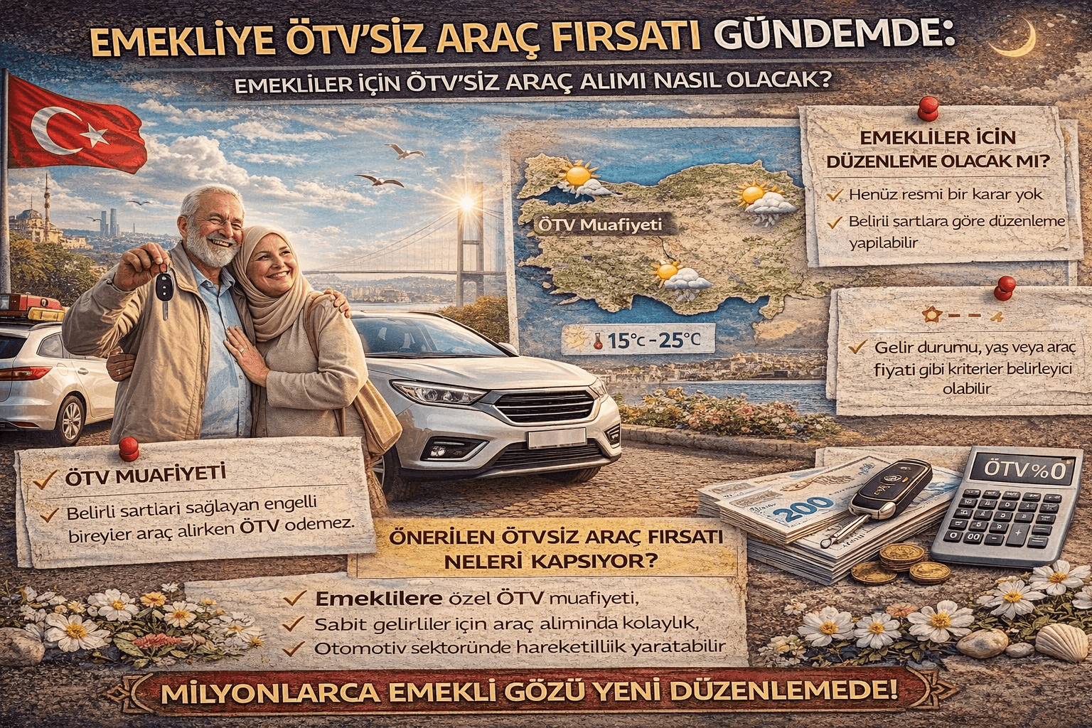Emekliye ÖTV’siz Araç Fırsatı Gündemde: Emekliler İçin ÖTV’siz Araç Alımı Nasıl Olacak?