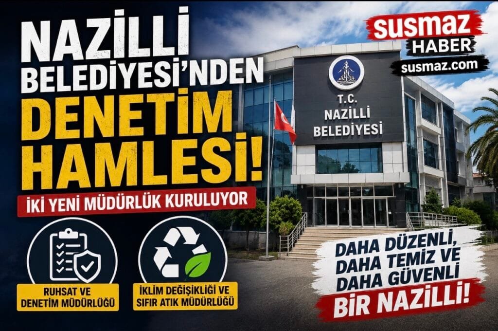 Nazilli Belediyesi’nden Denetim Hamlesi: İki Yeni Müdürlük Kuruluyor