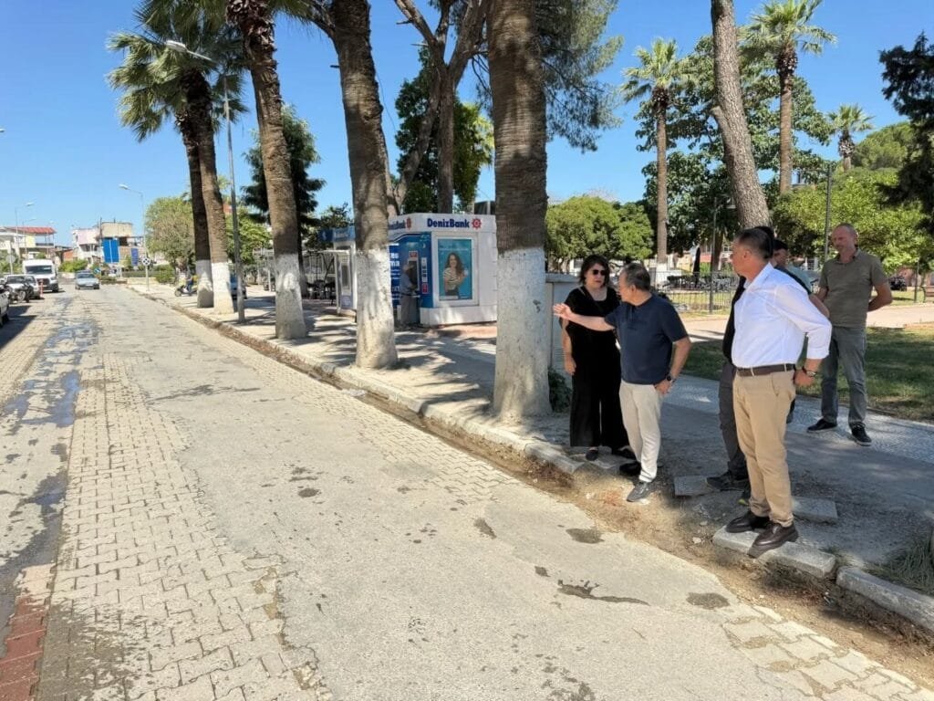 Yenipazar’da giriş yollarına sıcak asfalt