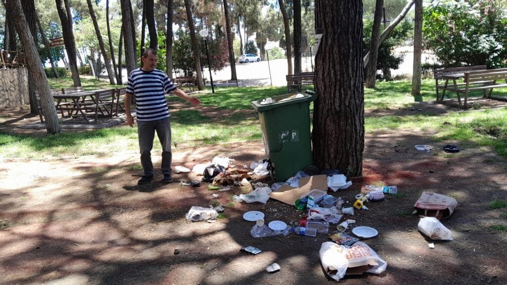 Aydın’ın serinleme noktası bir gecede çöplüğe döndü