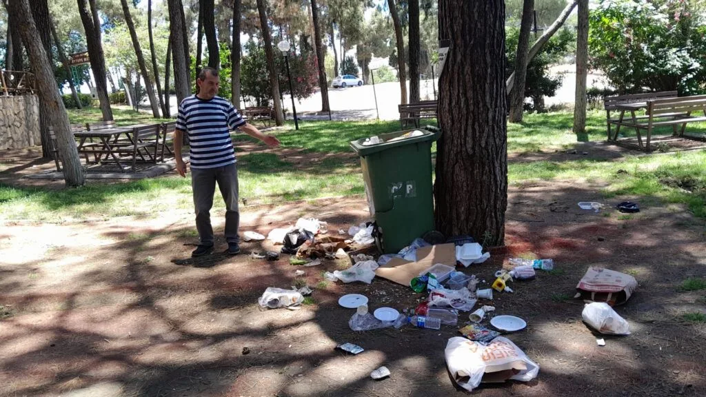 Aydın’ın serinleme noktası bir gecede çöplüğe döndü