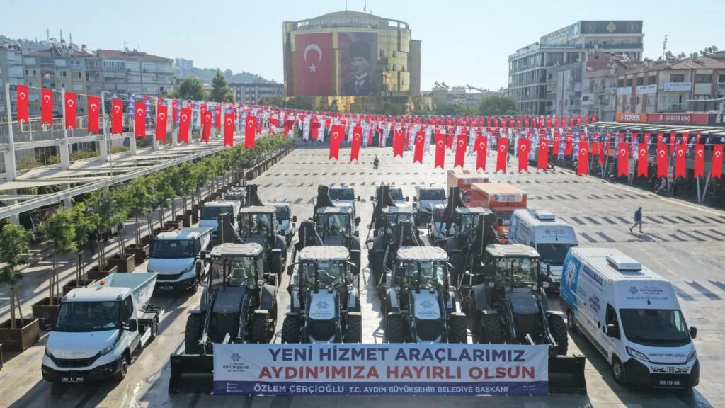 Aydın Büyükşehir’den 90 milyon TL’lik yatırım! 22 yeni araç hizmete alındı
