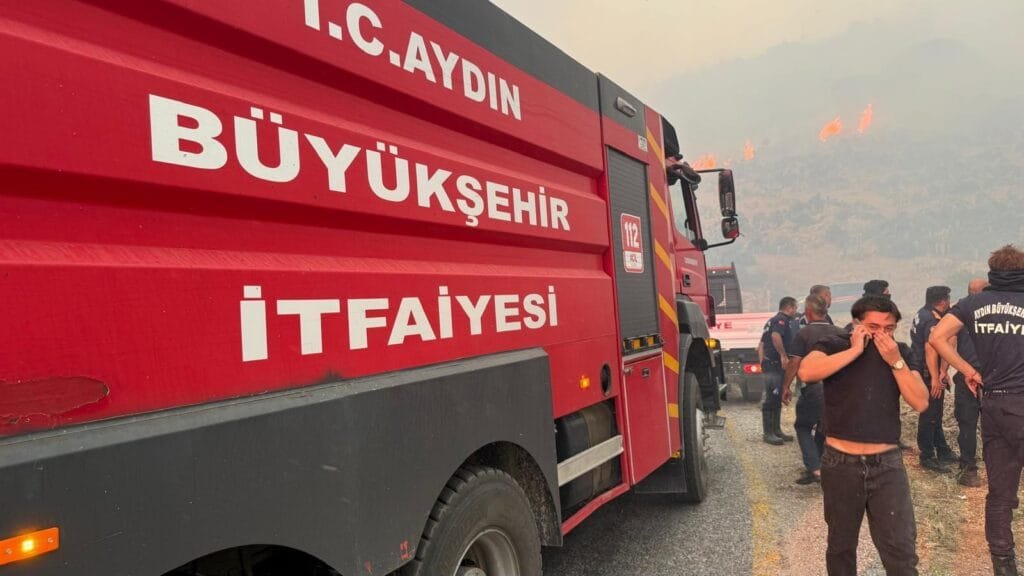 Aydın Büyükşehir Çine yangını için seferber oldu