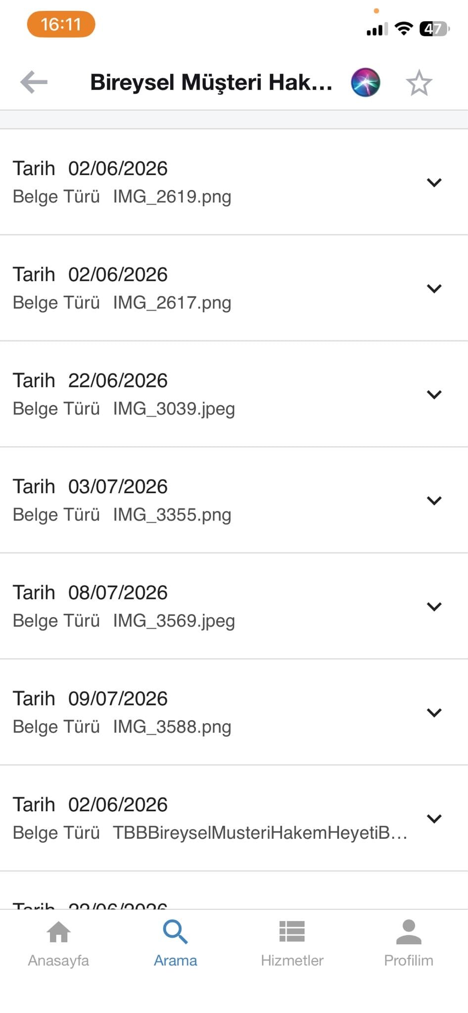 TBB Hakem Heyeti VakıfBank kart aidatı ek evrak yükleme kronolojisi ve bürokratik döngü belgesi